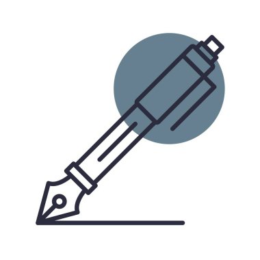 Fountain Pen Creative Icons Desig