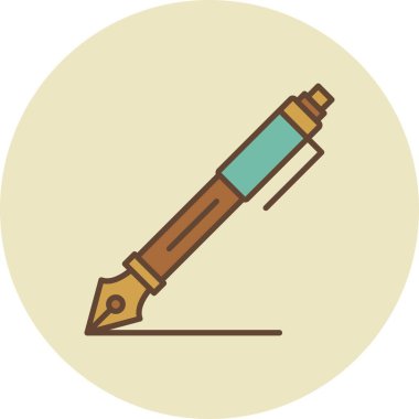 Fountain Pen Creative Icons Desig