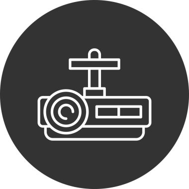 Projektör Yaratıcı Simgeler Tasarımı