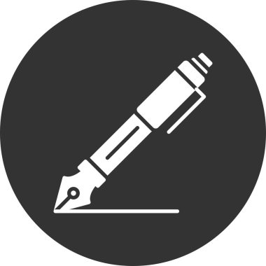 Fountain Pen Creative Icons Desig
