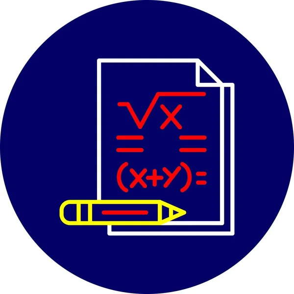 Maths Creative Icons Desig — стоковый вектор