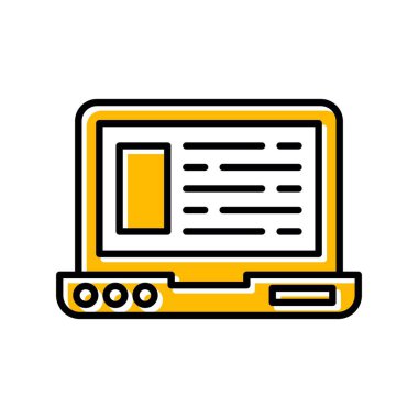 Laptop Yaratıcı Simgeler Tasarımı