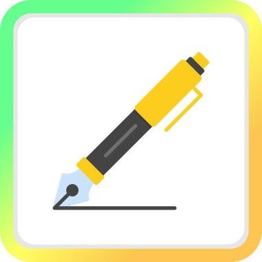 Fountain Pen Creative Icons Desig