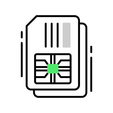 Simcard Creative Icons Desig