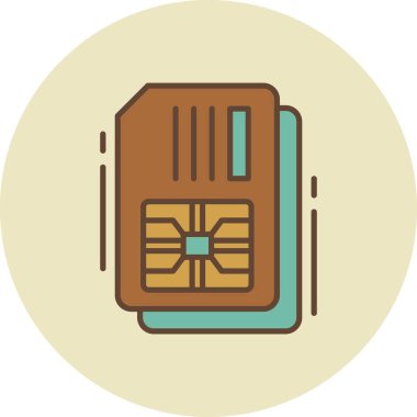 Simcard Creative Icons Desig