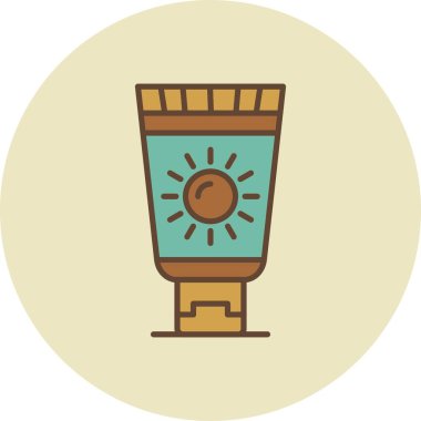 Sunscreen Creative Icons Desig