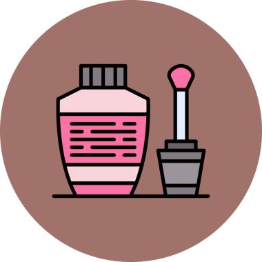  Nail Polish Creative Icons Desig