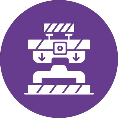 Press Machine Creative Icons Desig