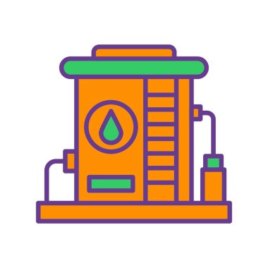 Oil Tank Creative Icons Desig