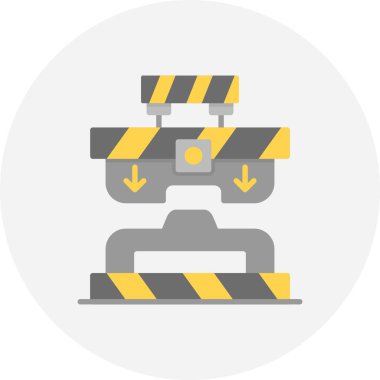 Press Machine Creative Icons Desig