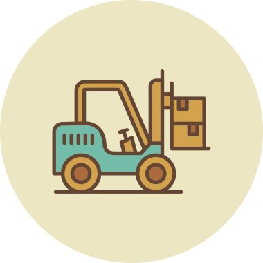  Forklift Creative Icons Desig