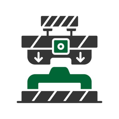 Press Machine Creative Icons Desig