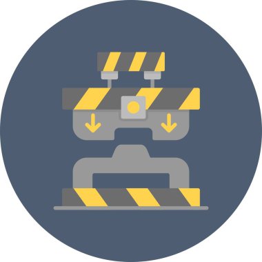 Press Machine Creative Icons Desig