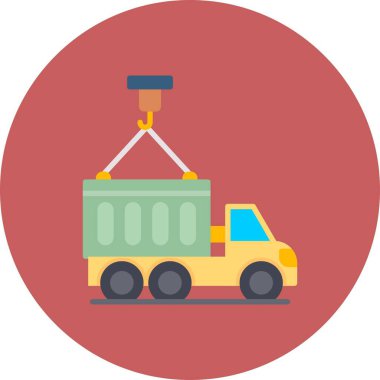 Container Truck Creative Icons Desig