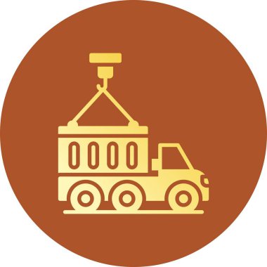 Container Truck Creative Icons Desig