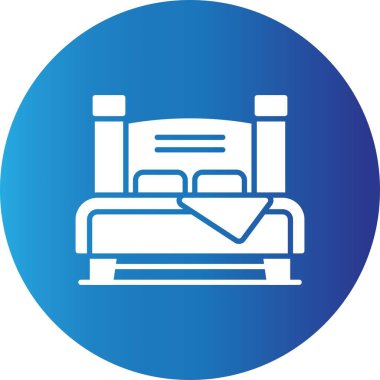 Double Bed Creative Icons Desig