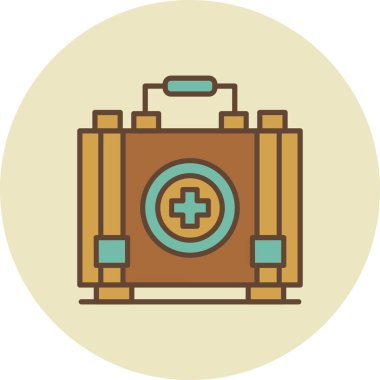 İlk Yardım Kiti Yaratıcı Simgeler Tasarımı