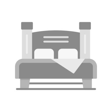 Double Bed Creative Icons Desig