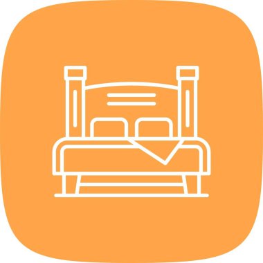 Double Bed Creative Icons Desig