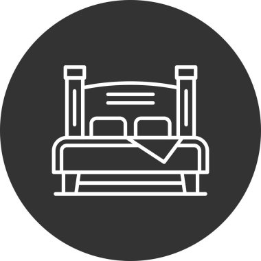 Double Bed Creative Icons Desig