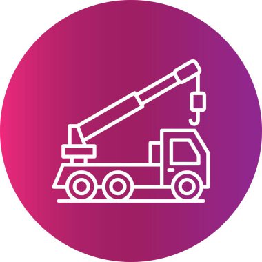 Crane Truck Creative Icons Desig