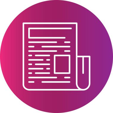 News Paper Creative Icons Desig