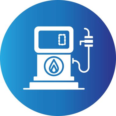 Petrol İstasyonu Yaratıcı Simgeler Tasarımı