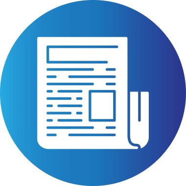 News Paper Creative Icons Desig