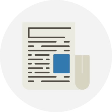 News Paper Creative Icons Desig