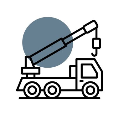 Crane Truck Creative Icons Desig