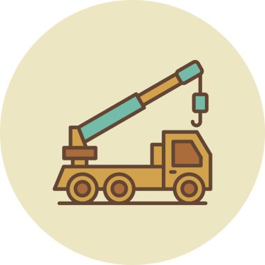 Crane Truck Creative Icons Desig