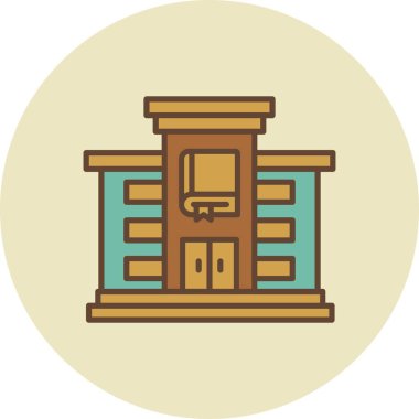 Library Creative Icons Desig