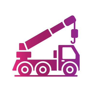 Crane Truck Creative Icons Desig