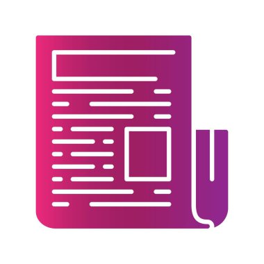 News Paper Creative Icons Desig