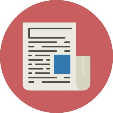 News Paper Creative Icons Desig