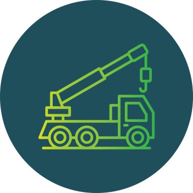 Crane Truck Creative Icons Desig