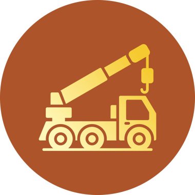 Crane Truck Creative Icons Desig