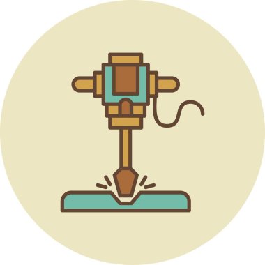  Road Drill Creative Icons Desig