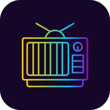 Tv Creative Icons Desig