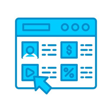 Online Store Creative Icons Desig