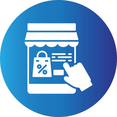 Çevrimiçi Alışveriş Yaratıcı Simgeler Tasarımı