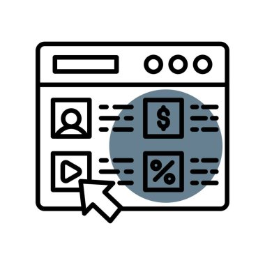 Online Store Creative Icons Desig