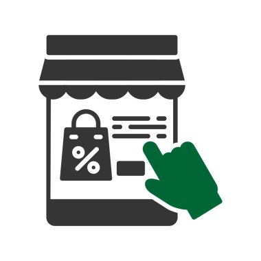 Çevrimiçi Alışveriş Yaratıcı Simgeler Tasarımı