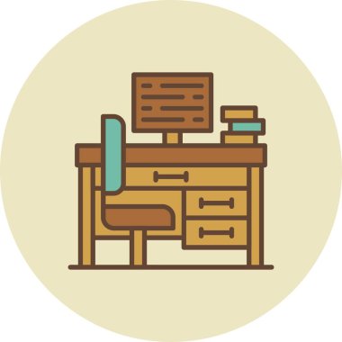 Office Desk Creative Icons Desig