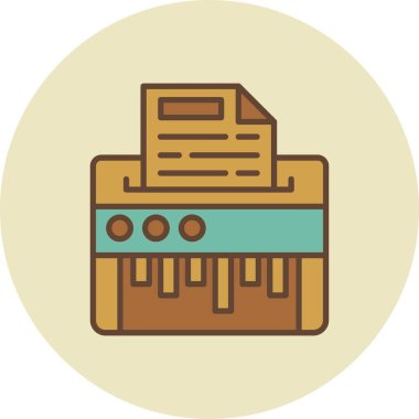 Paper Shredder Creative Icons Desig