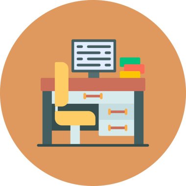 Office Desk Creative Icons Desig