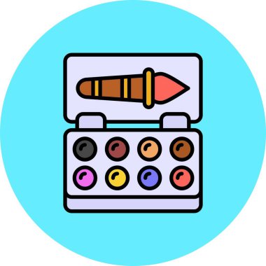 Watercolor Creative Icons Desig