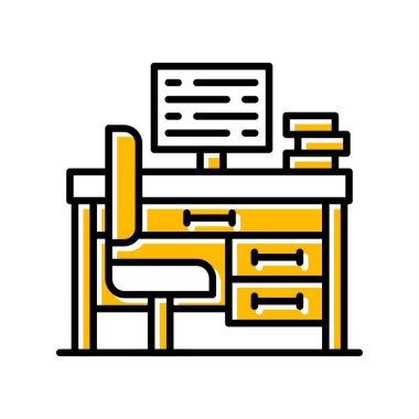 Office Desk Creative Icons Desig