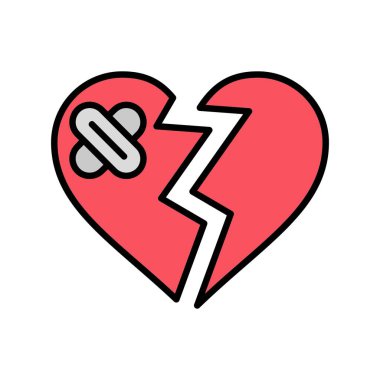  Broken Heart Creative Icons Desig