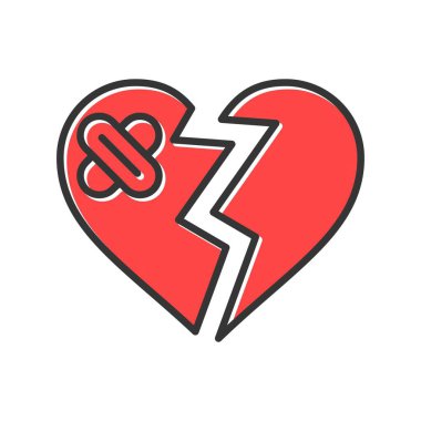  Broken Heart Creative Icons Desig